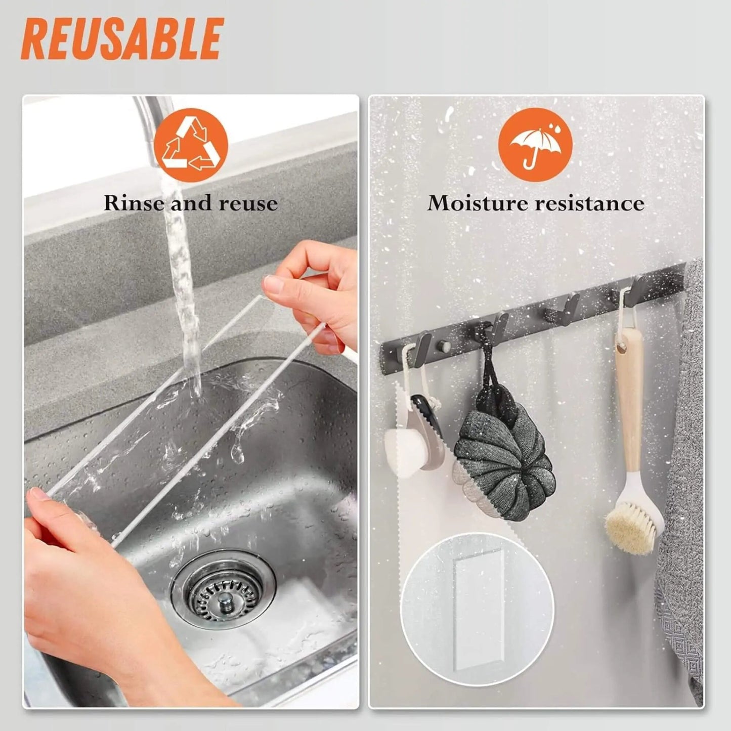 🔥Dubbelhäftande tejp, kraftig (10FT)